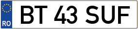 Trailer License Plate